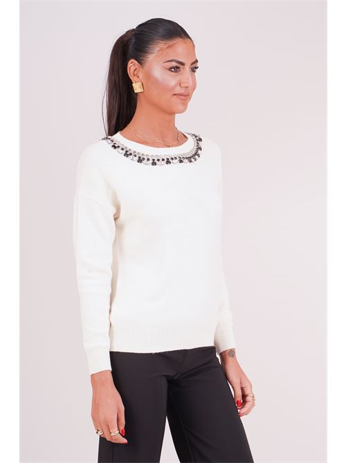 Maglia in viscosa Love To Love by Gai Mattiolo | LT541PANNA